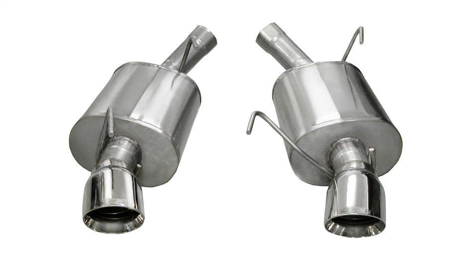2.5in. Axle-Back Dual Rear Exit With Single 4.0in. Polished Pro-Series Tips