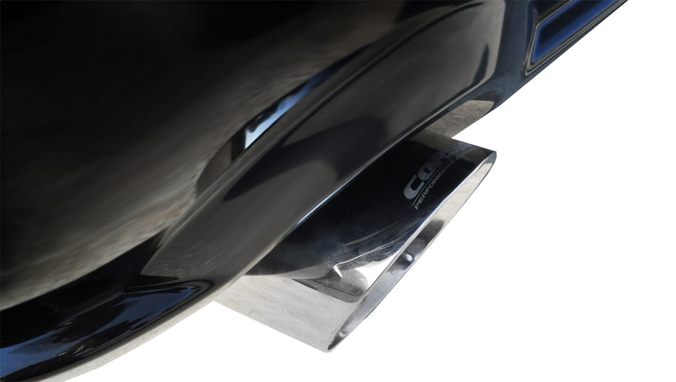 2.5in. Axle-Back Dual Rear Exit With Single 4.0in. Polished Pro-Series Tips