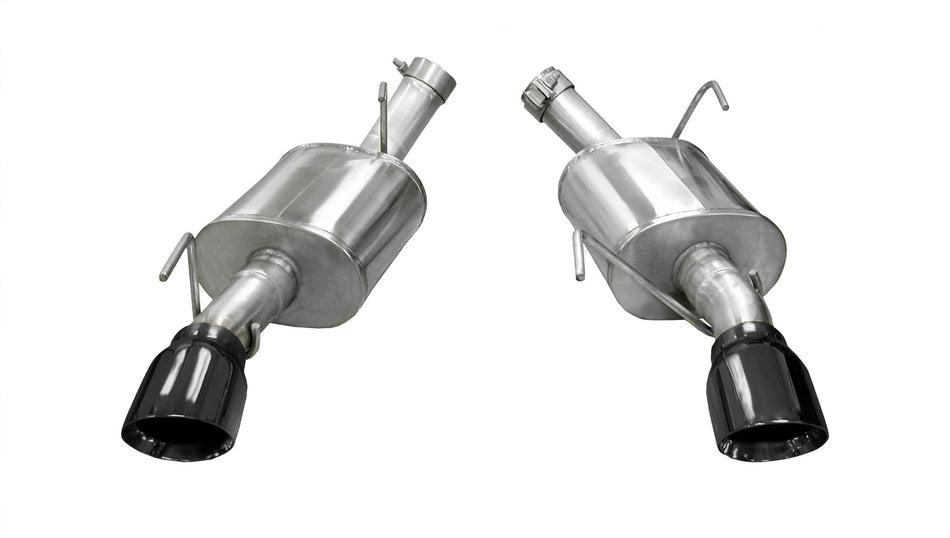 2.5in. Axle-Back Dual Rear Exit With Single 4.0in. Black PVD Pro-Series Tips