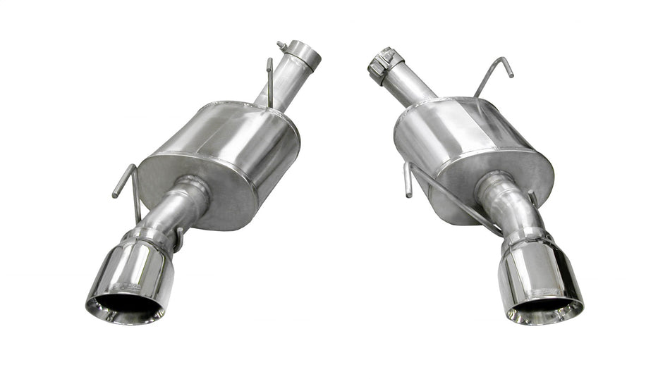 2.5in. Axle-Back Dual Rear Exit With Single 4.0in. Polished Pro-Series Tips