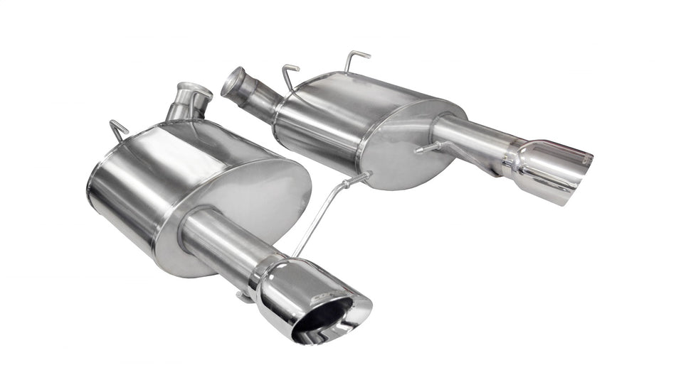 3.0in. Axle-Back Dual Rear Exit With Single 4.0in. Polished Pro-Series Tips