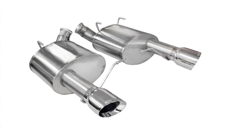 3.0in. Axle-Back Dual Rear Exit With Single 4.0in. Polished Pro-Series Tips