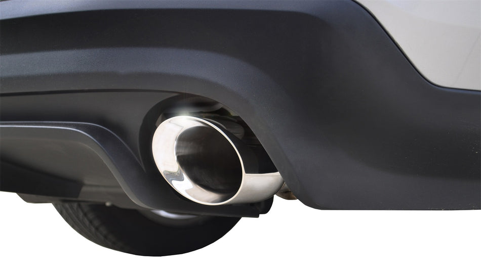 3.0in. Axle-Back Dual Rear Exit With Single 4.0in. Polished Pro-Series Tips