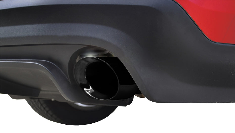 2.5in. Axle-Back Dual Rear Exit With Single 3.5in. Black PVD Pro-Series Tips