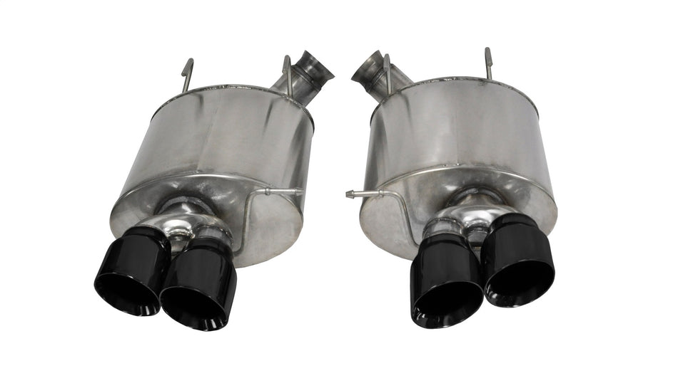 3.0in. Axle-Back Dual Rear Exit With Twin 4.0in. Black PVD Pro-Series Tips