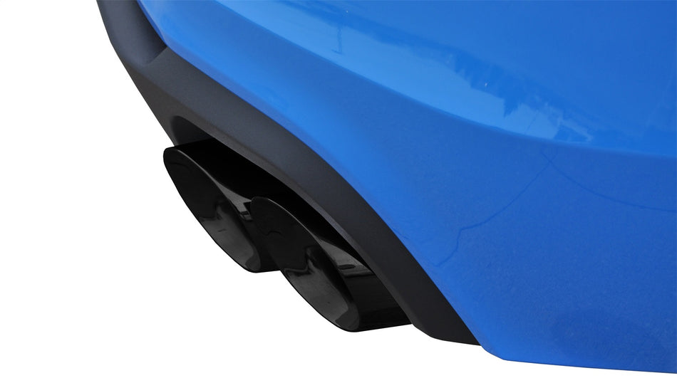 3.0in. Axle-Back Dual Rear Exit With Twin 4.0in. Black PVD Pro-Series Tips