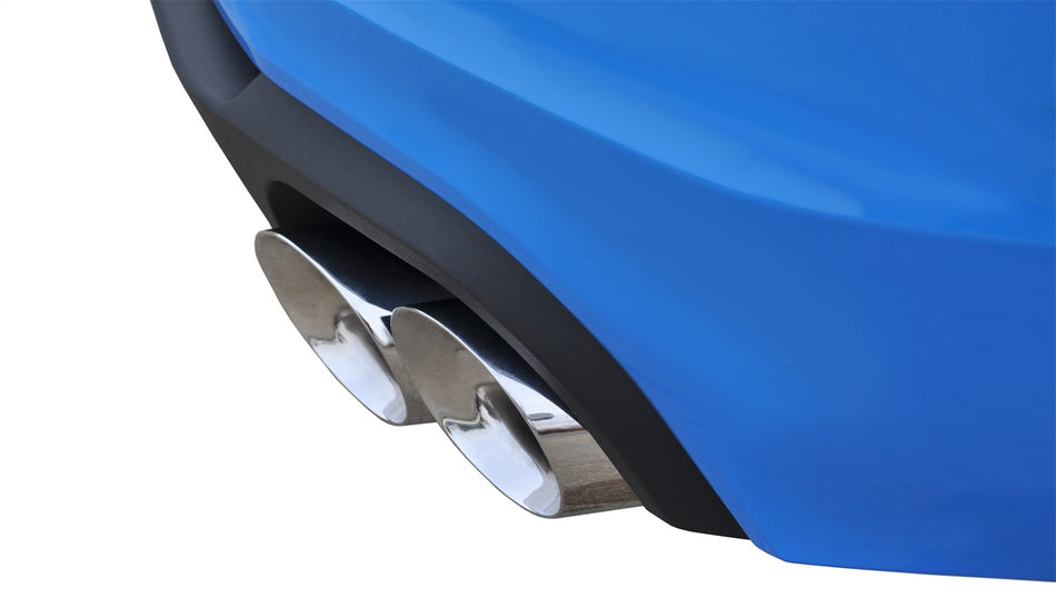 3.0in. Axle-Back Dual Rear Exit With Twin 4.0in. Polished Pro-Series Tips