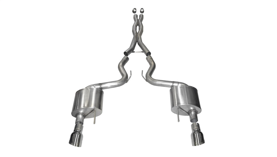 3.0in. Cat-Back Dual Rear Exit With Single 4.5in. Polished Pro-Series Tips
