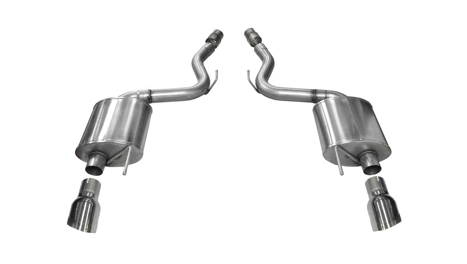 3.0in. Axle-Back Dual Rear Exit With Single 4.0in. Polished Pro-Series Tips