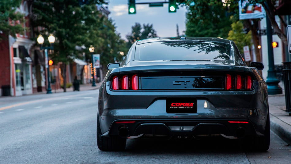3.0in. Cat-Back Dual Rear Exit With Single 4.5in. Black PVD Pro-Series Tips