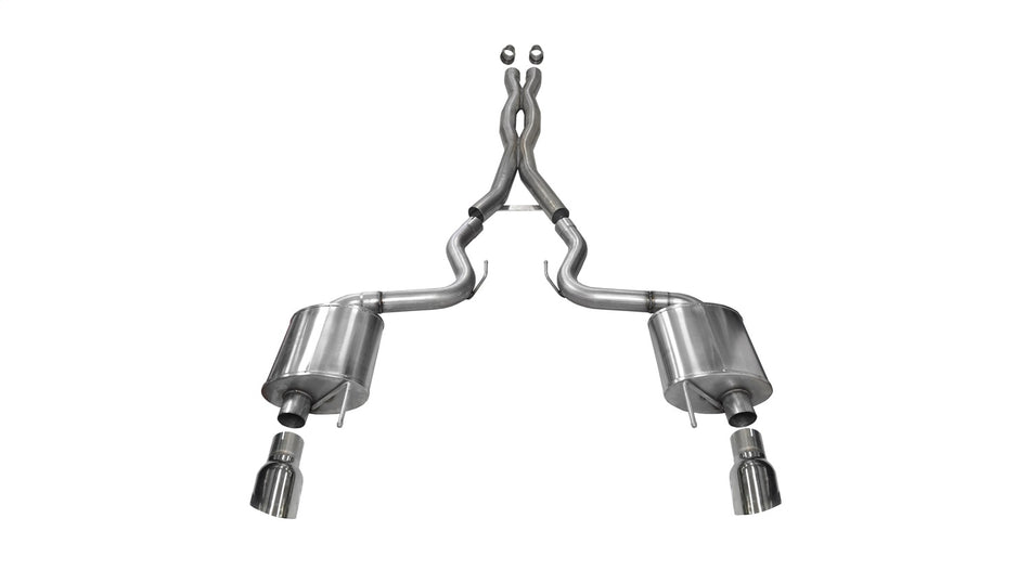 3.0in. Cat-Back Dual Rear Exit With Single 4.5in. Polished Pro-Series Tips