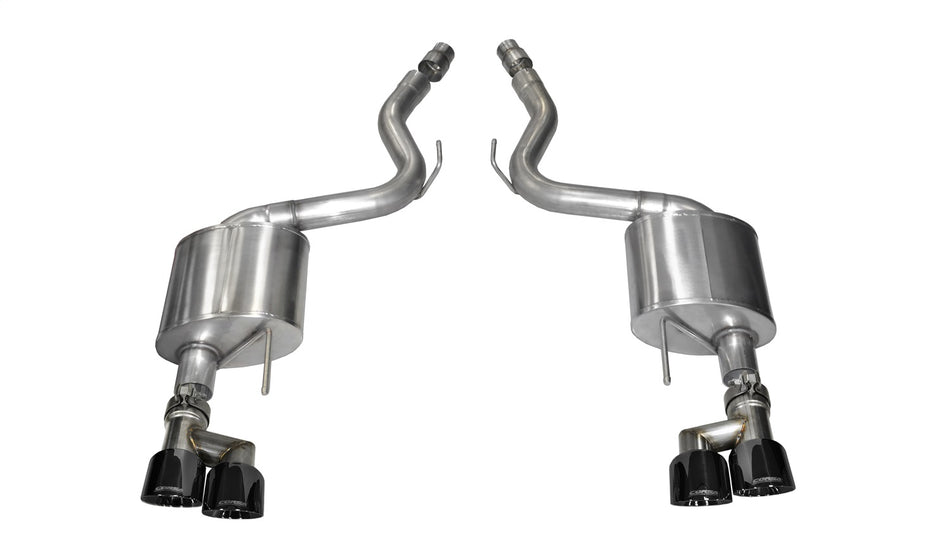 3.0in. Axle-Back Dual Rear Exit With Twin 4.0in. Black PVD Pro-Series Tips