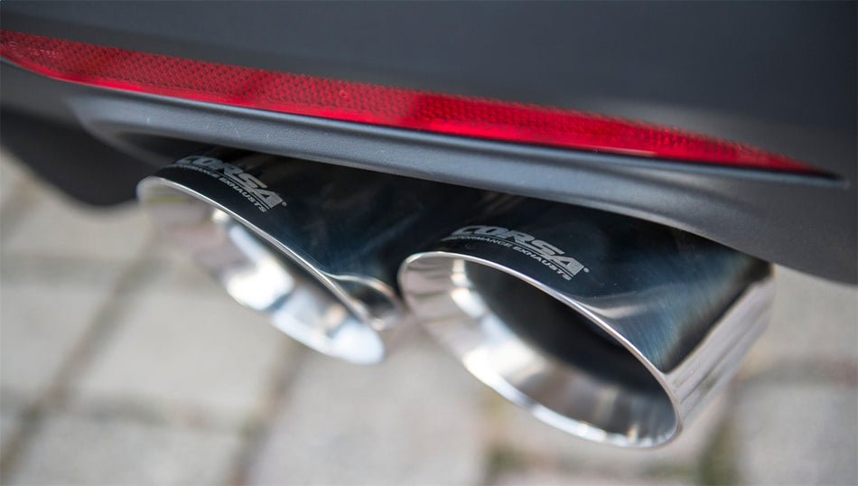 3.0in. Cat-Back Dual Rear Exit With Twin 4.0in. Polished Pro-Series Tips