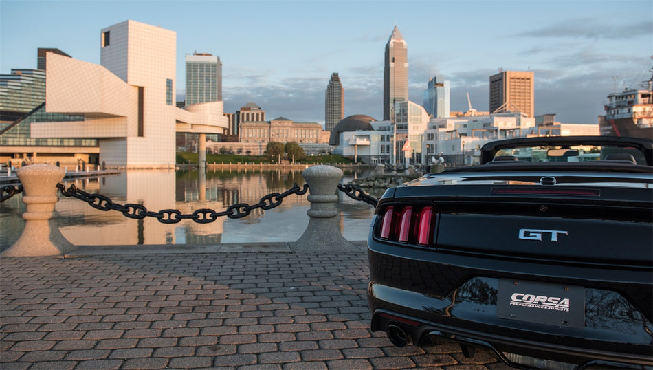 3.0in. Cat-Back Dual Rear Exit With Single 4.5in. Black PVD Pro-Series Tips