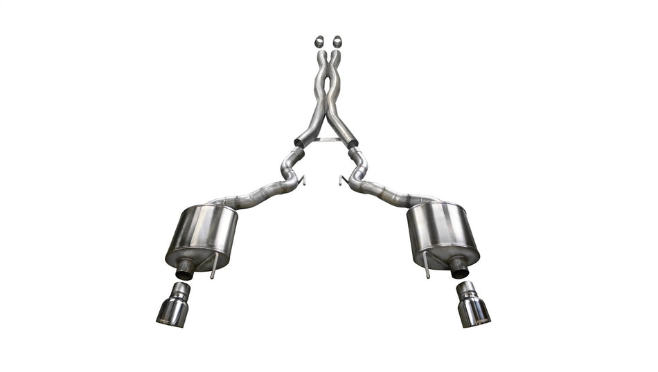 3.0in. Cat-Back Dual Rear Exit With Single 4.5in. Polished Pro-Series Tips