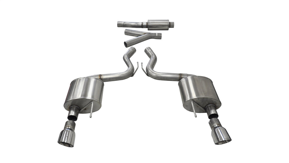3.0in. Cat-Back Dual Rear Exit With Single 4.5in. Polished Pro-Series Tips