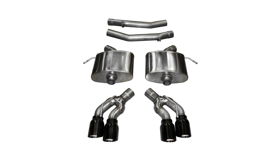 2.75in. Axle-Back Dual Rear Exit With Twin 4.0in. Black PVD Pro-Series Tips