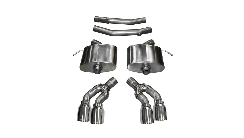 2.75in. Axle-Back Dual Rear Exit With Twin 4.0in. Polished Pro-Series Tips