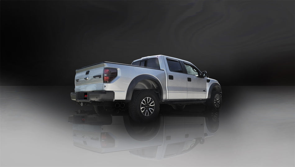 3.0in. Cat-Back Single Side Exit With Twin 4.0in. Black PVD Pro-Series Tips