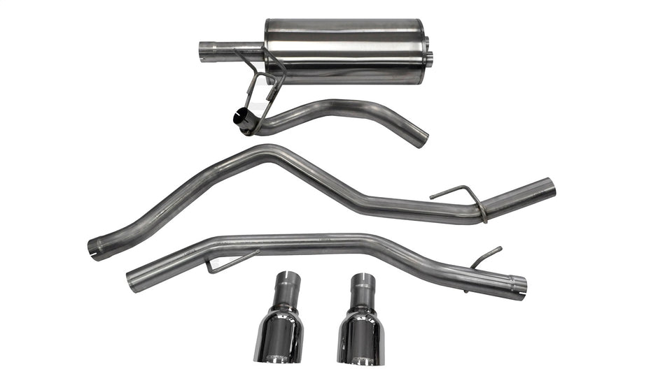 3.0in. Cat-Back Dual Rear Exit With Single 4.5in. Polished Pro-Series Tips