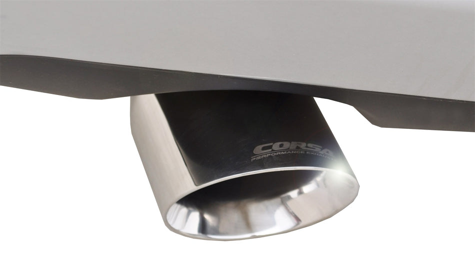 2.5in. Cat-Back Dual Rear Exit With Single 4.0in. Polished Pro-Series Tips