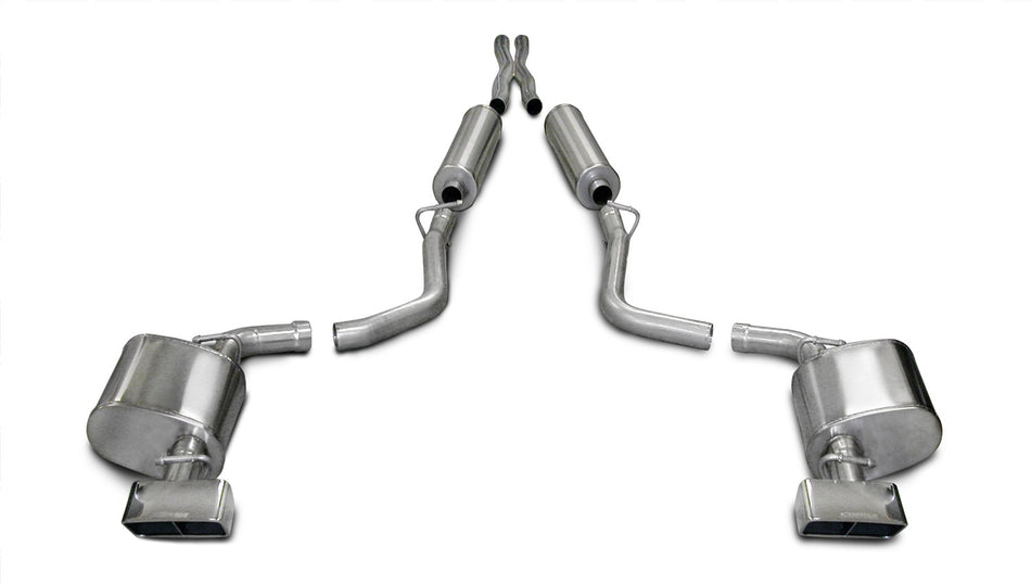 2.5in. Cat-Back Dual Rear Exit With GTX Polished Tips