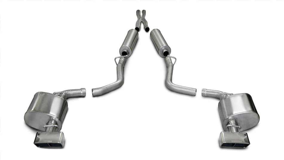 2.5in. Cat-Back Dual Rear Exit With GTX Polished Tips