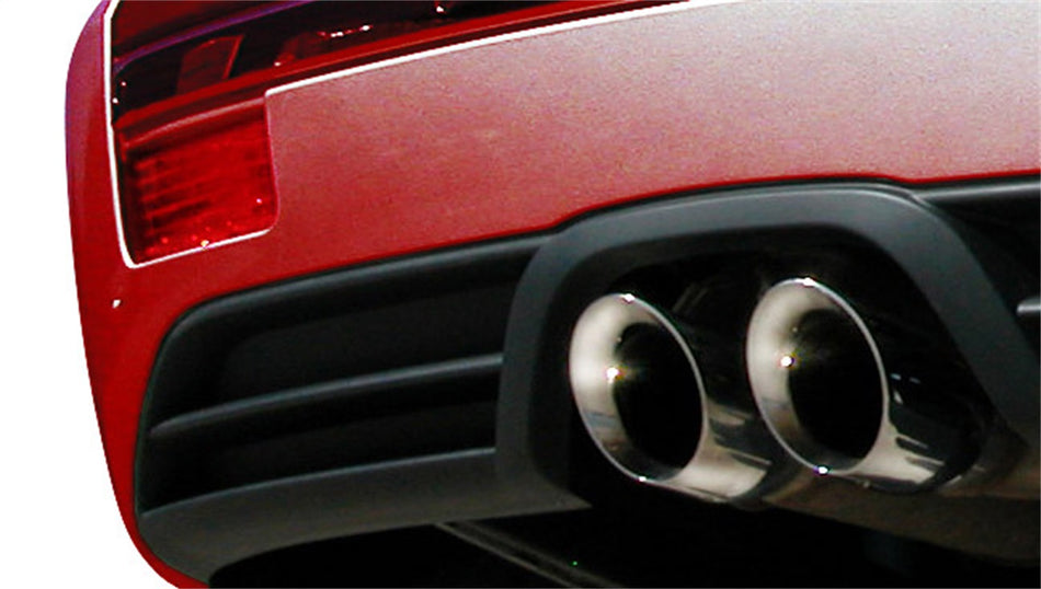 2.5in. Cat-Back Dual Center Rear Exit With Single 4.0in. Polished Pro-Series Tip