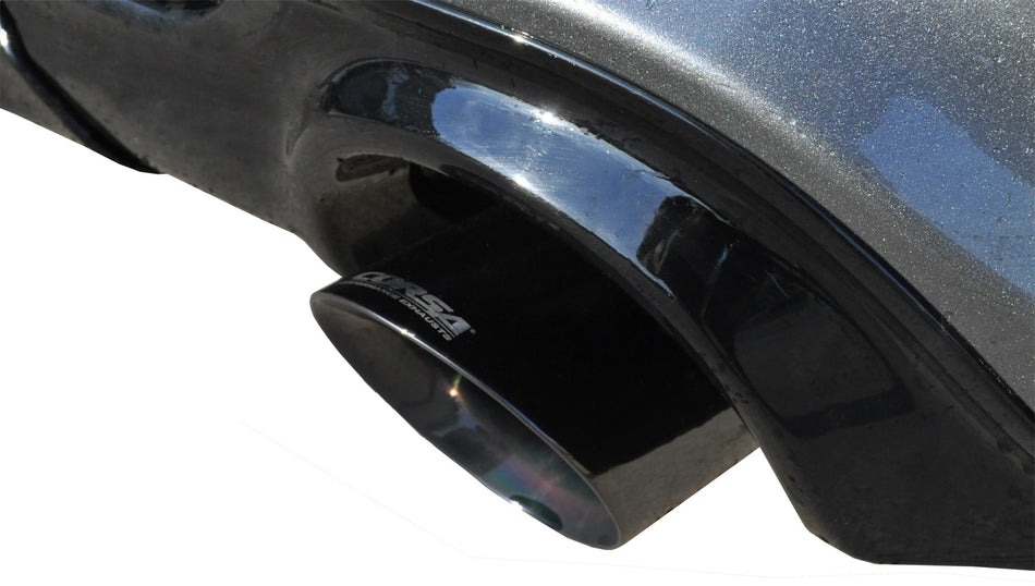 2.75in. Cat-Back Dual Rear Exit With Single 4.5in. Black PVD Pro-Series Tips
