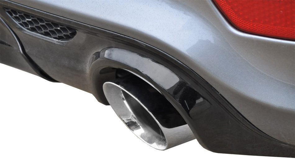 2.75in. Cat-Back Dual Rear Exit With Single 4.5in. Polished Pro-Series Tips