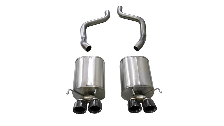 2.5in. Axle-Back Dual Rear Exit With Twin 3.5in. Black PVD Pro-Series Tips