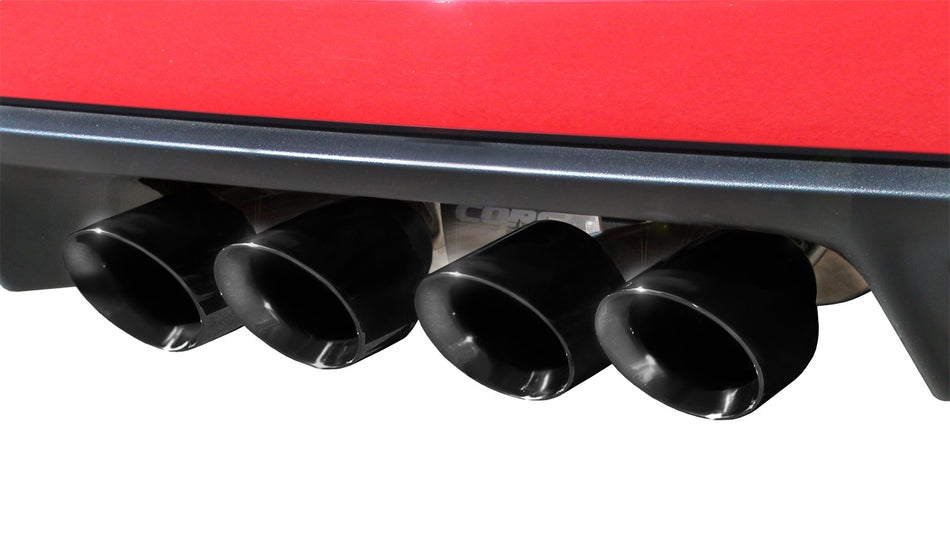 2.5in. Axle-Back Dual Rear Exit With Twin 3.5in. Black PVD Pro-Series Tips