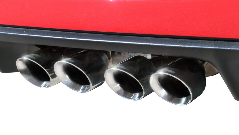 2.5in. Cat-Back Dual Rear Exit With Twin 3.5in. Polished Pro-Series Tips