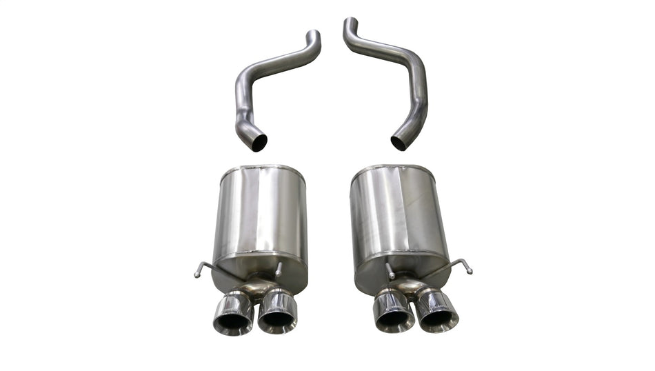 2.5in. Axle-Back Dual Rear Exit With Twin 3.5in. Polished Pro-Series Tips