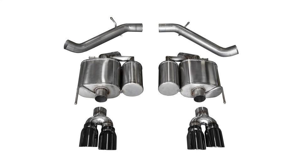 3.0in. Axle-Back Dual Rear Exit With Twin 4.0in. Black PVD Pro-Series Tips