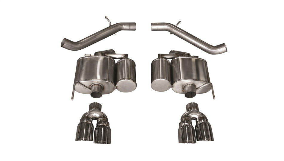 3.0in. Axle-Back Dual Rear Exit With Twin 4.0in. Polished Pro-Series Tips