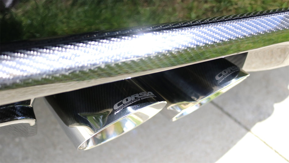 Twin 4.0in. Polished Pro-Series Tip Kit (Clamps Included)