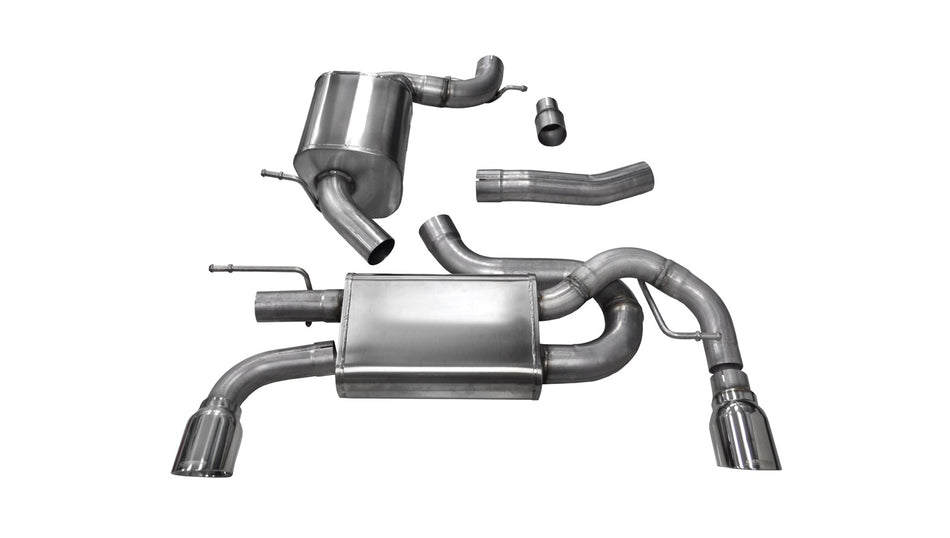 3.0in. Cat-Back Dual Rear Exit With Single 4.0in. Polished Pro-Series Tips
