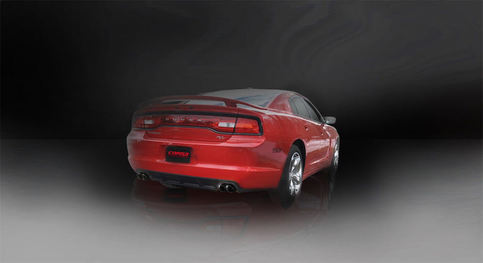 2.5in. Cat-Back Dual Rear Exit With Twin 3.0in. Black PVD Pro-Series Tips