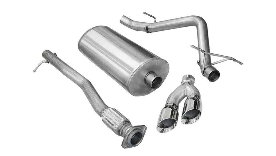 3.0in. Cat-Back Single Side Exit With Twin 4.0in. Polished Pro-Series Tips