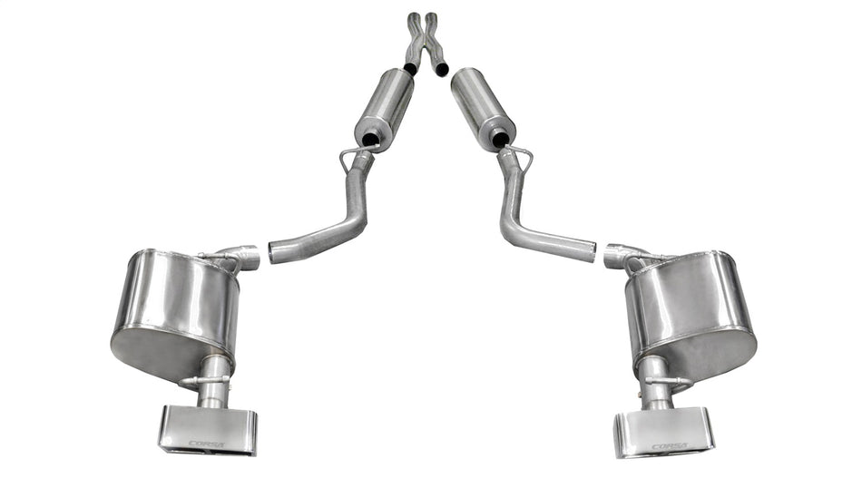 2.5in. Cat-Back Dual Rear Exit With GTX2 Polished Tips