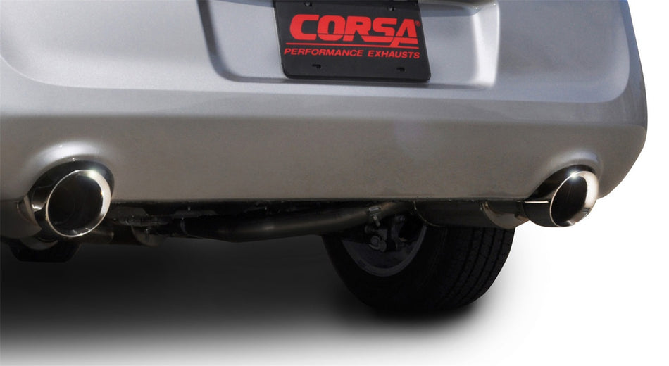 2.5in. Cat-Back Dual Rear Exit With Single 4.5in. Polished Pro-Series Tips