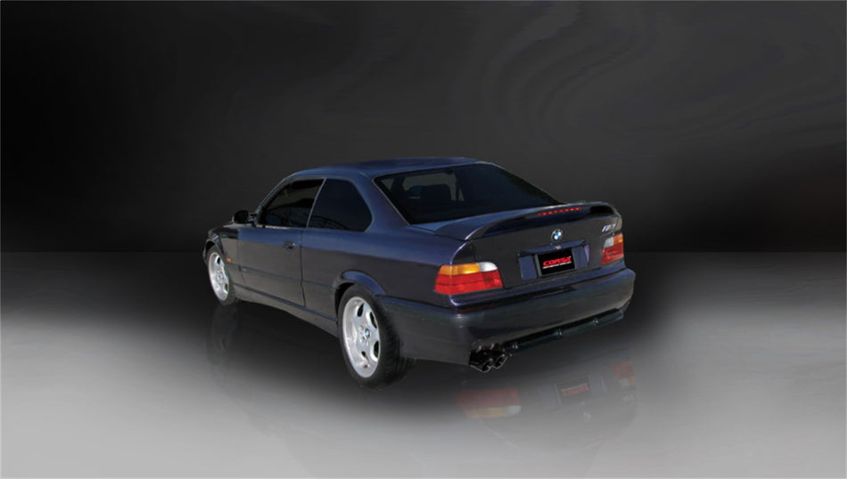 2.25in. Cat-Back Single Rear Exit With Twin 3.0in. Black PVD Pro-Series Tips