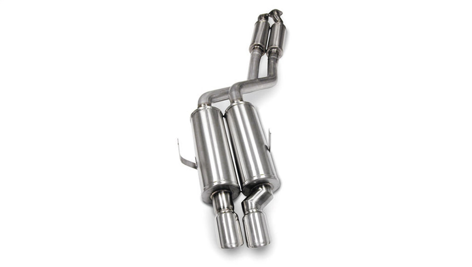 2.25in. Cat-Back Single Rear Exit With Twin 3.0in. Polished Pro-Series Tips