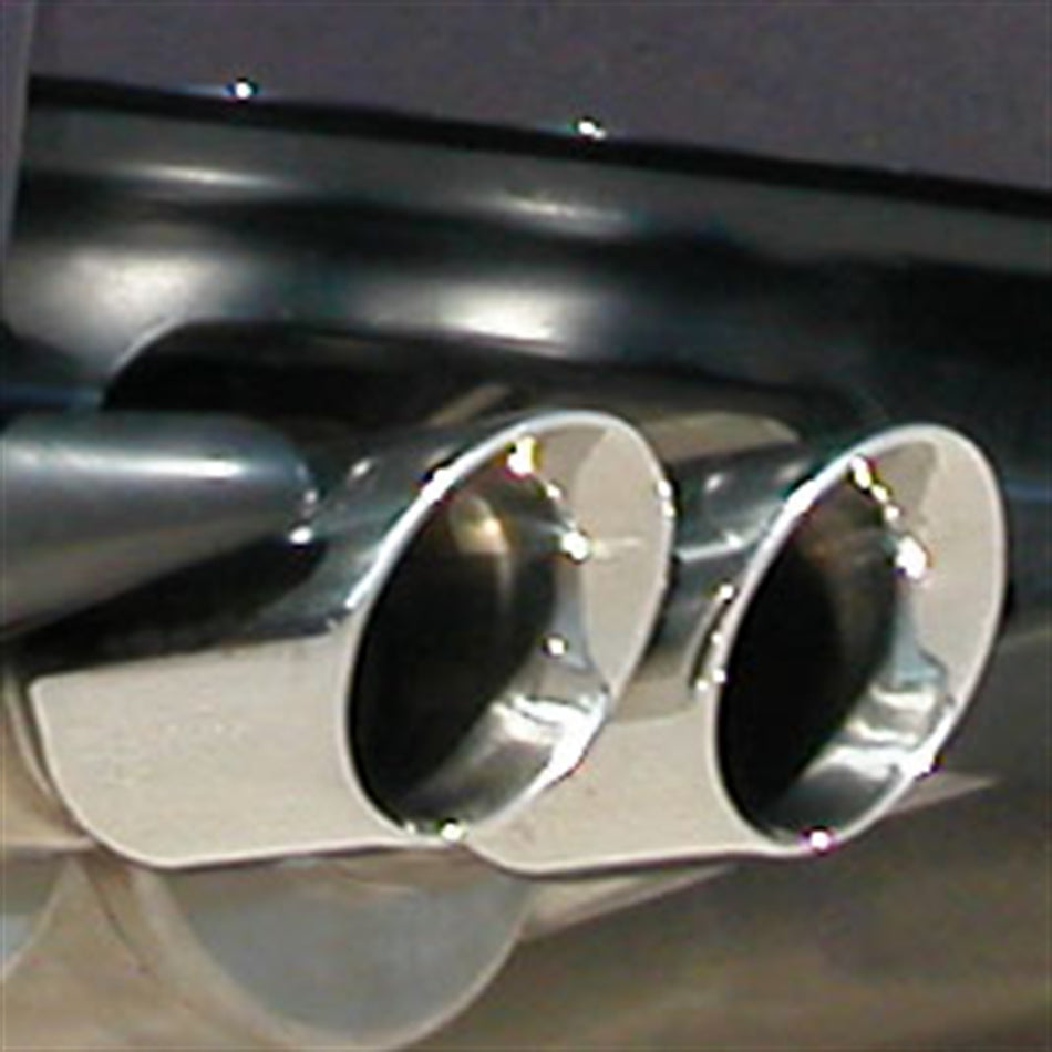 2.25in. Cat-Back Single Rear Exit With Twin 3.0in. Polished Pro-Series Tips