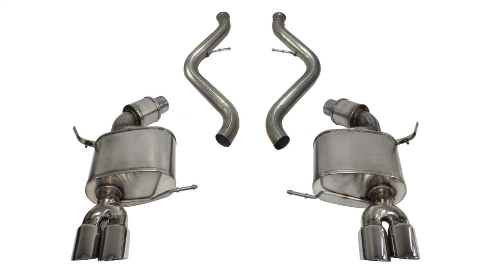 2.5in. Cat-Back Dual Rear Exit With Twin 3.0in. Polished Pro-Series Tips