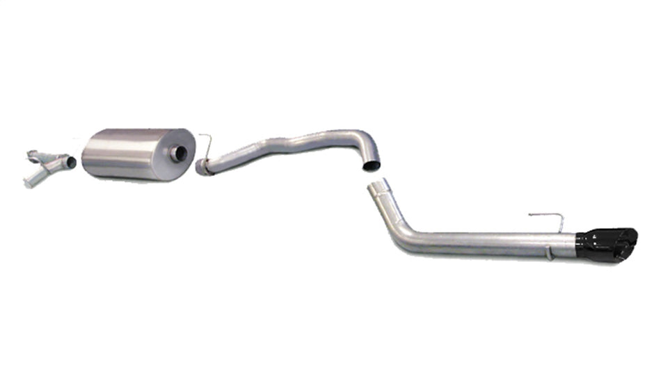 3.0in. Cat-Back Single Rear Exit With Single 4.0in. Black PVD Pro-Series Tip