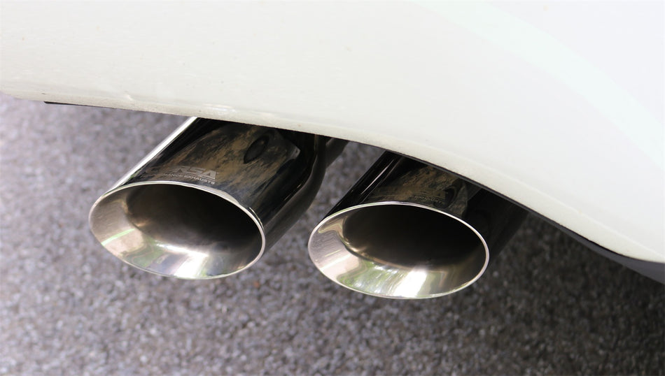 3.0in. Cat-Back Single Side Exit With Twin 4.0in. Polished Pro-Series Tips