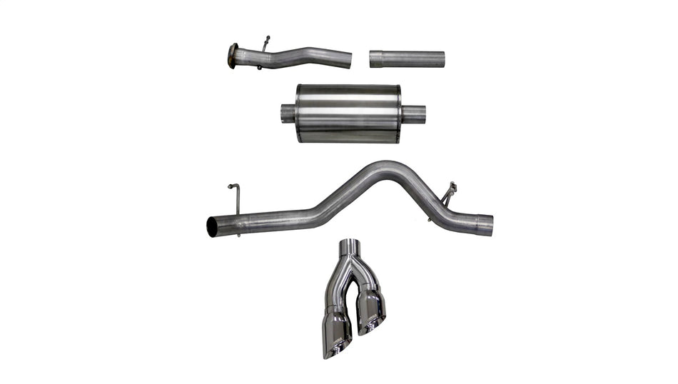 3.0in. Cat-Back Single Side Exit With Twin 4.0in. Polished Pro-Series Tips