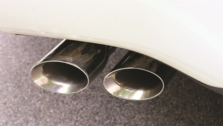 3.0in. Cat-Back Single Side Exit With Twin 4.0in. Polished Pro-Series Tips